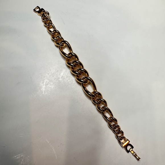 Christian Dior Gold Plated Metal Heavy Chain Link Bracelet. - Vtg. 90s - Picture 8 of 10